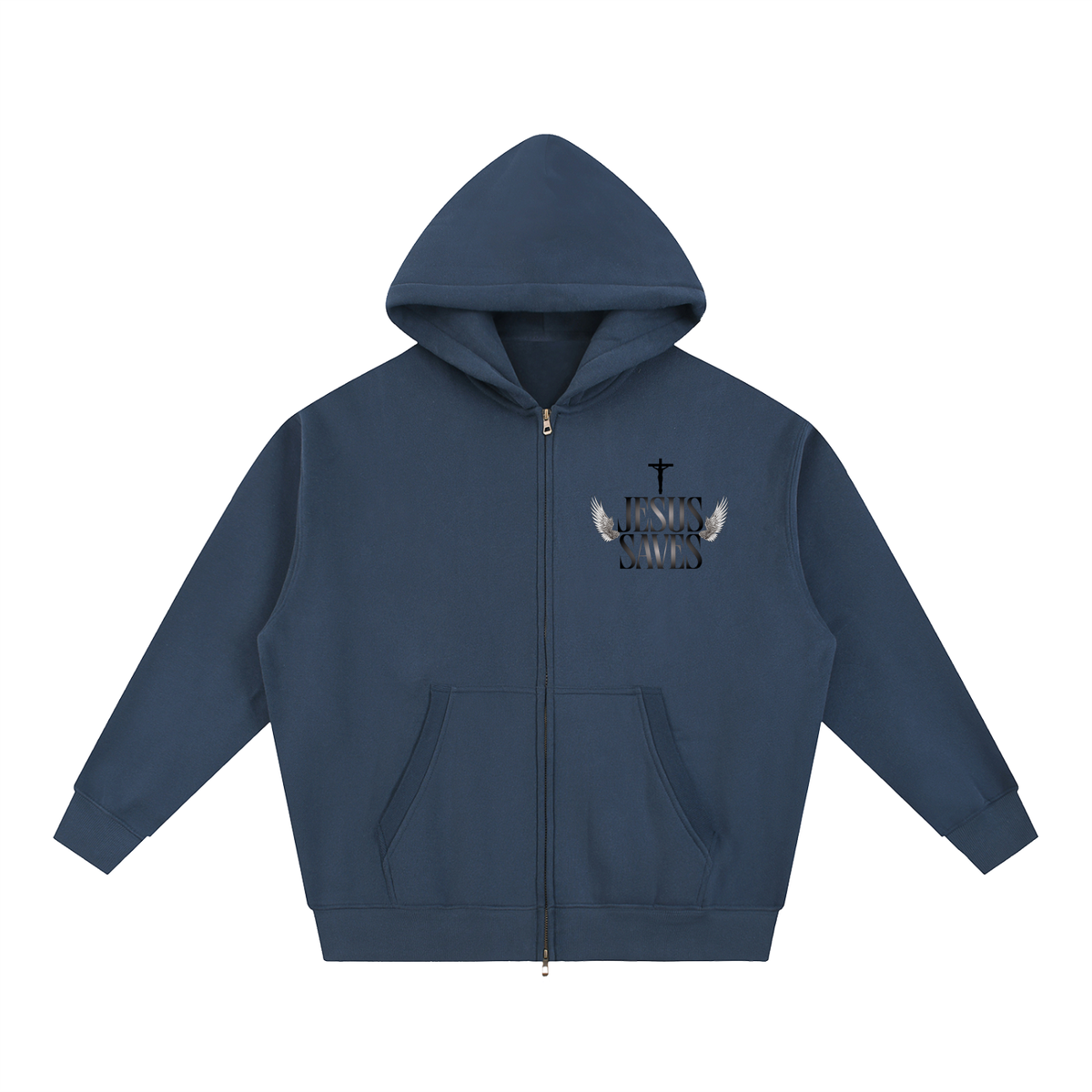 JESUS SAVES NEW ZIP HOODIE