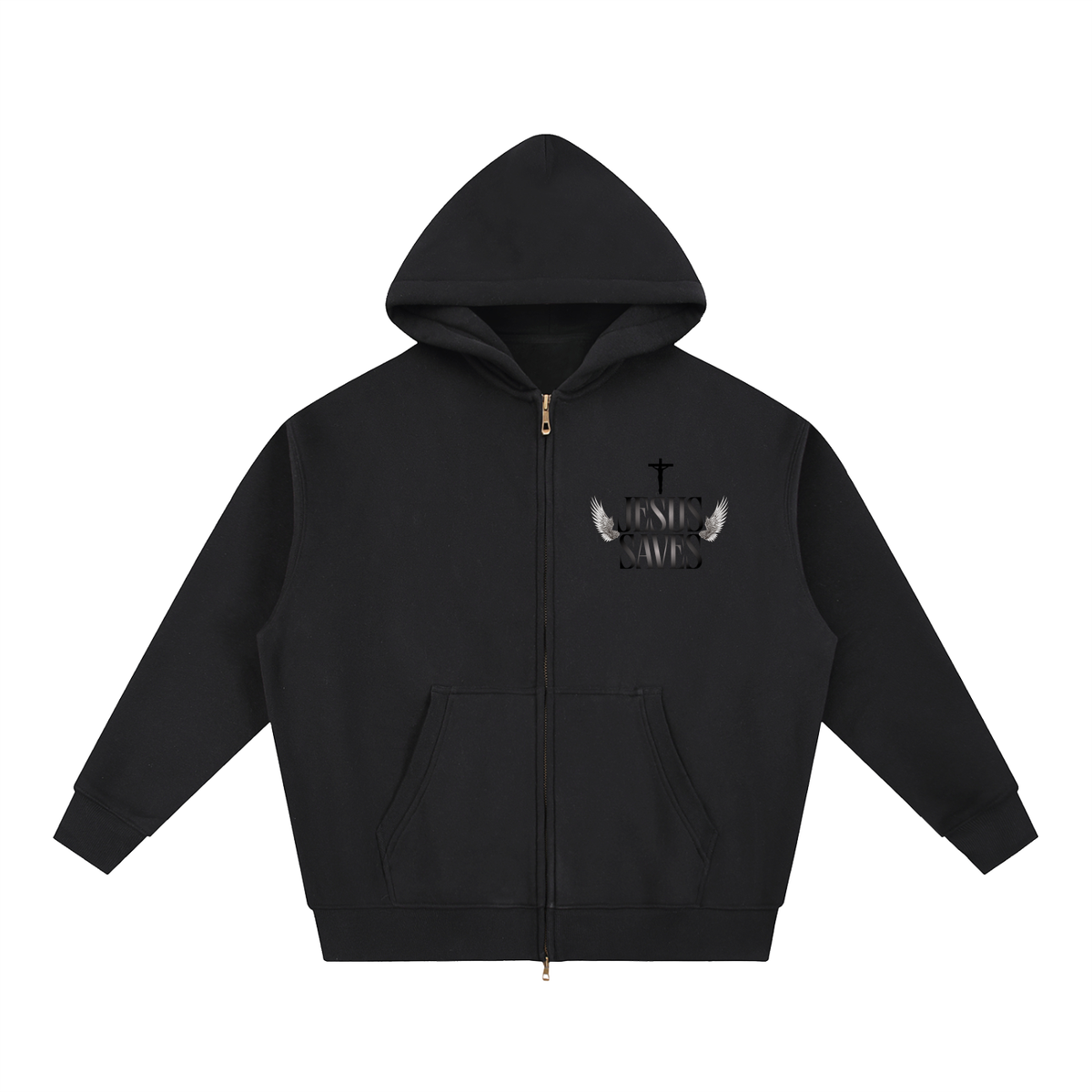 JESUS SAVES NEW ZIP HOODIE