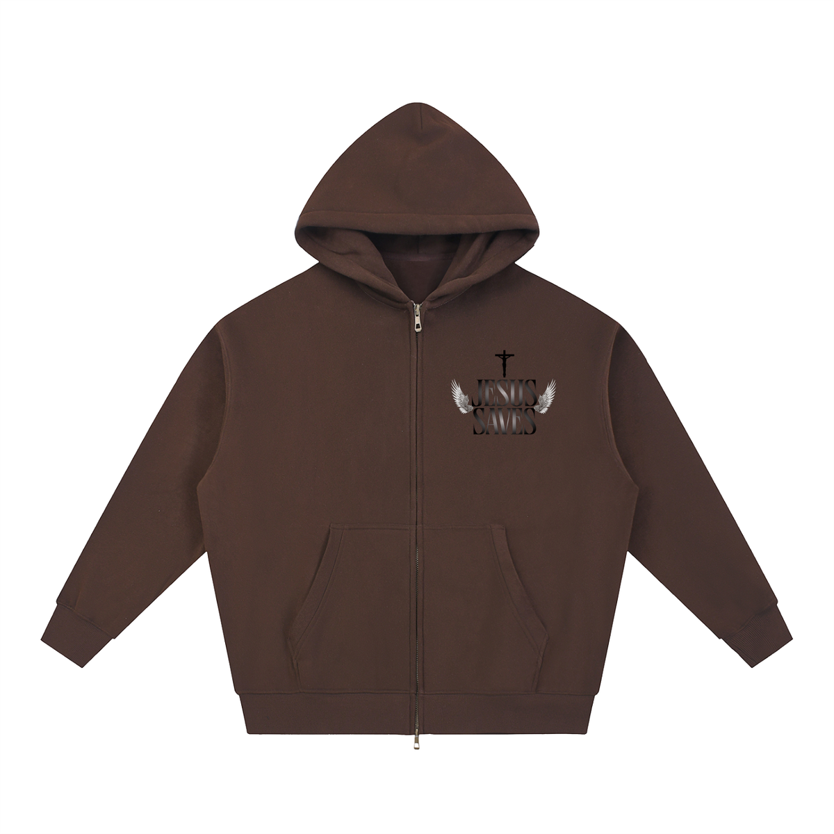 JESUS SAVES NEW ZIP HOODIE